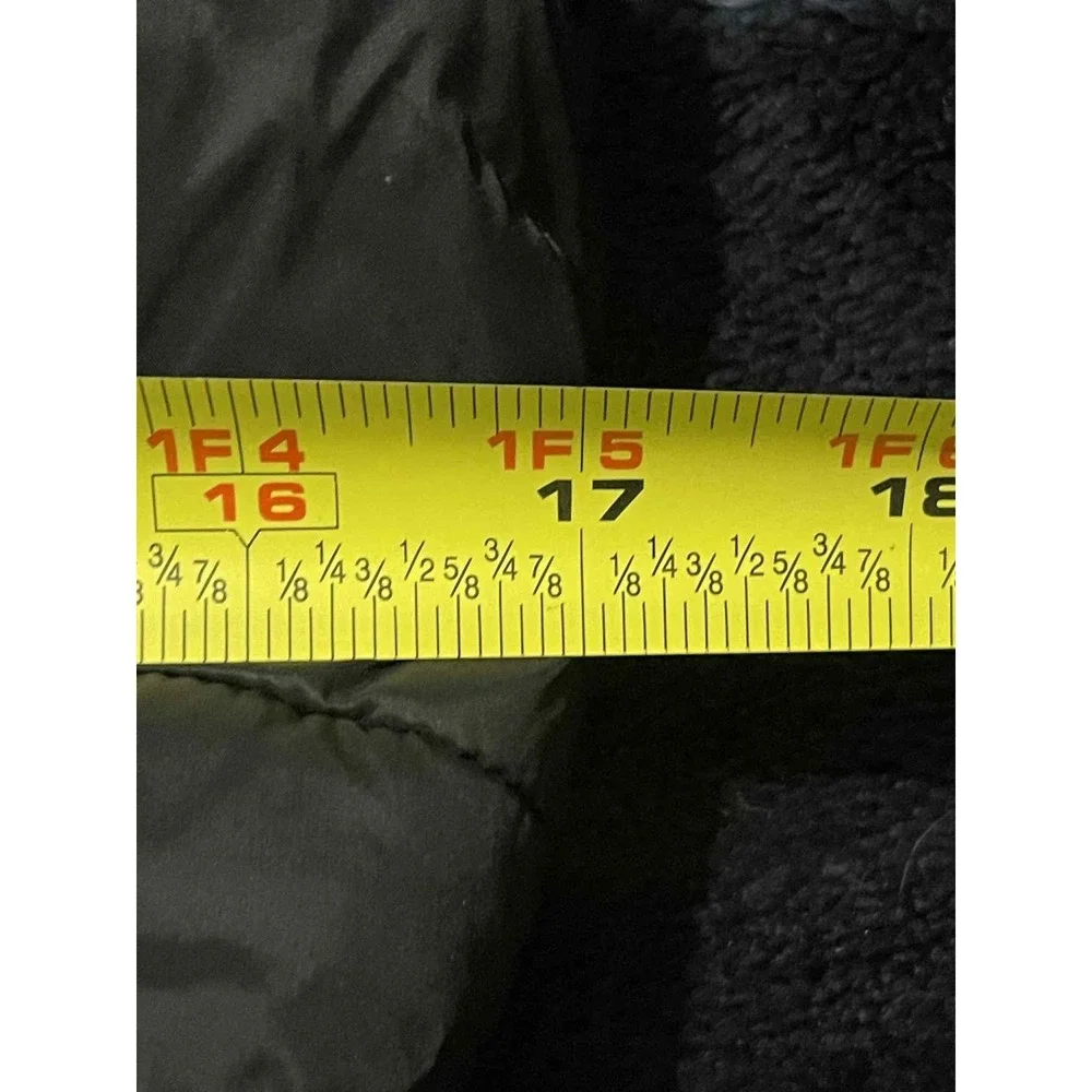 Eddie Bauer Jacket Youth Medium 10/12 Black Hooded Reversible Sherpa Puffer Zip‎